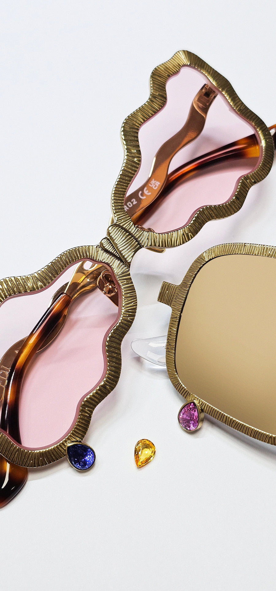 Eyewear with Natural Sapphires or Tanzanite