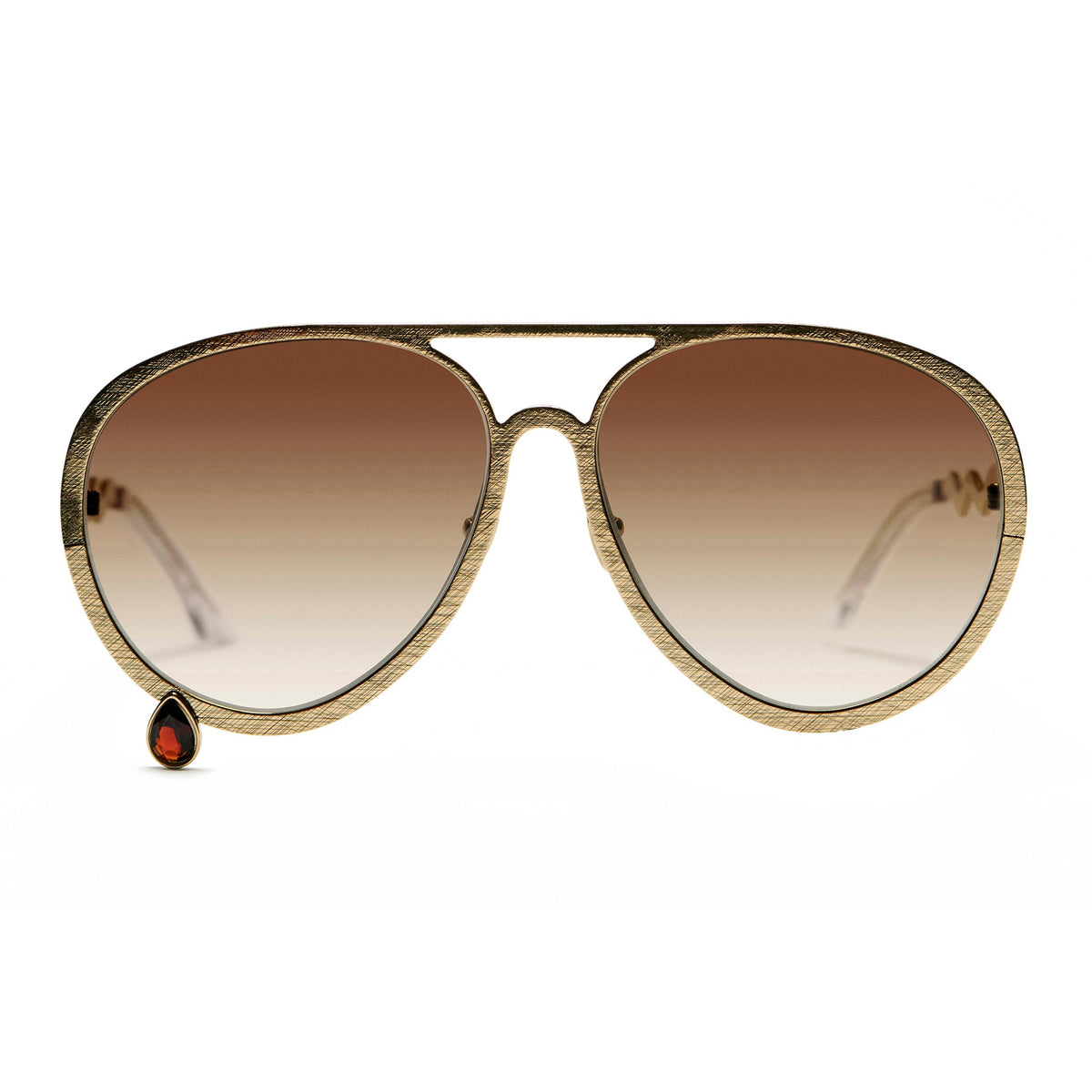 Supersize Aviators with brown lens and garnet