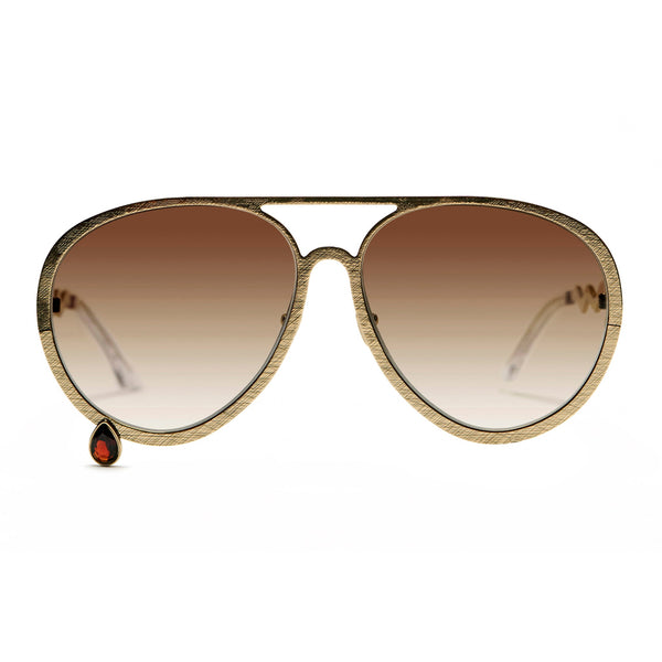 Supersize Aviators with brown lens and garnet